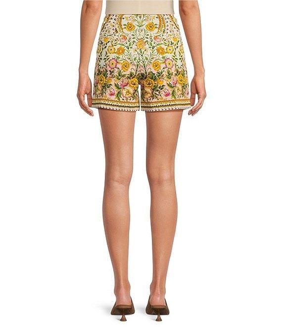 A Loves A Woven Floral High Rise Pleated Front Trouser Coordinating Shorts Product Image