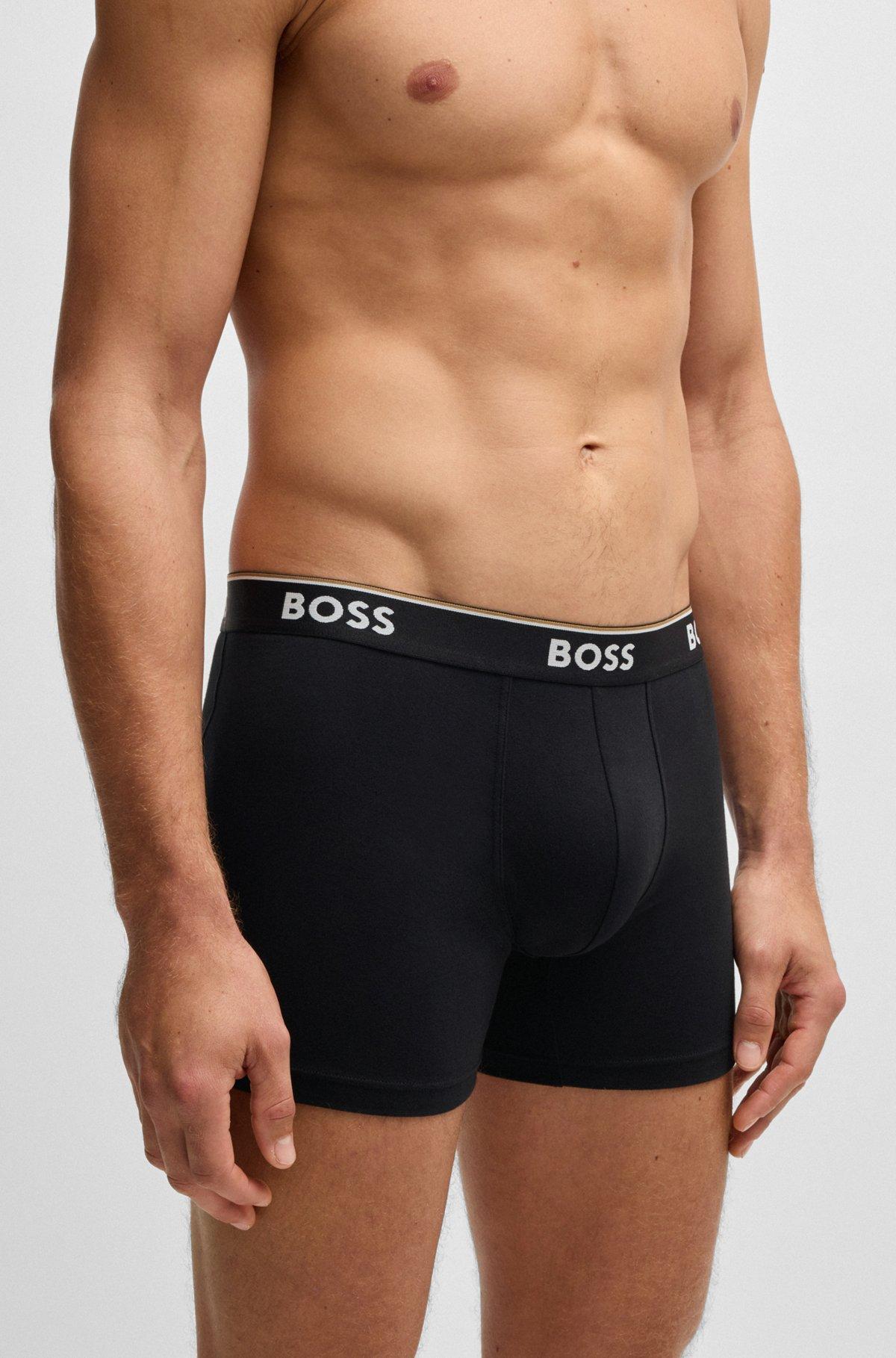 Three-pack of stretch cotton boxer briefs Product Image