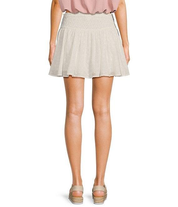 Blu Pepper Tie Front Mini Ruffle Skirt Product Image