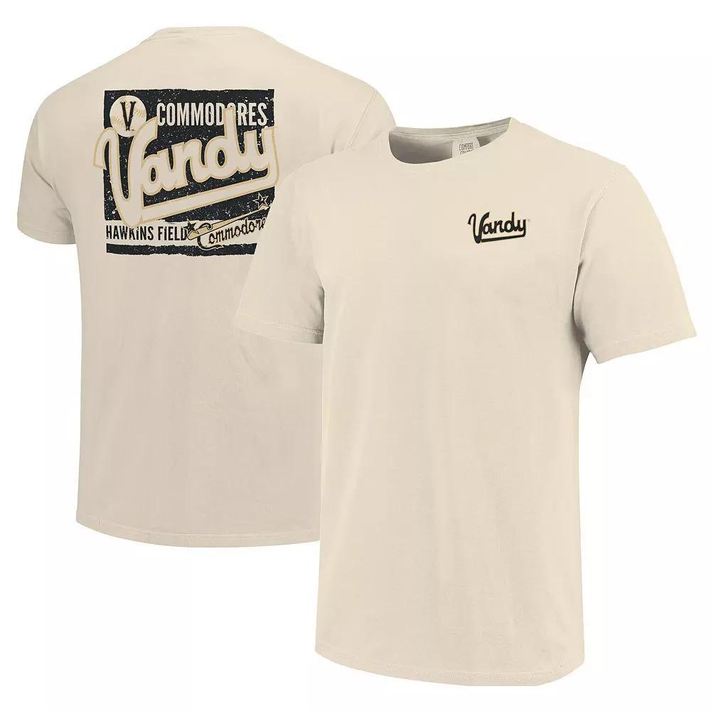 Men's Cream Vanderbilt Commodores Baseball Throwback Comfort Color T-Shirt, Size: Medium, Beige Product Image