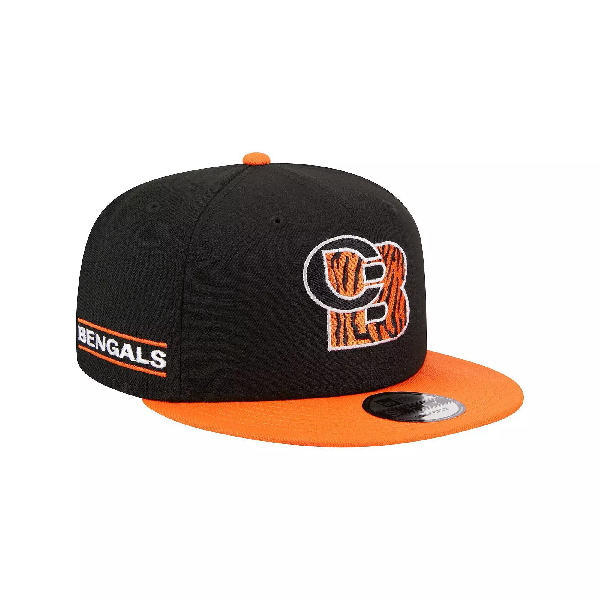 Mens New Era /Orange Cincinnati Bengals City Originals 9FIFTY Snapback Hat Product Image
