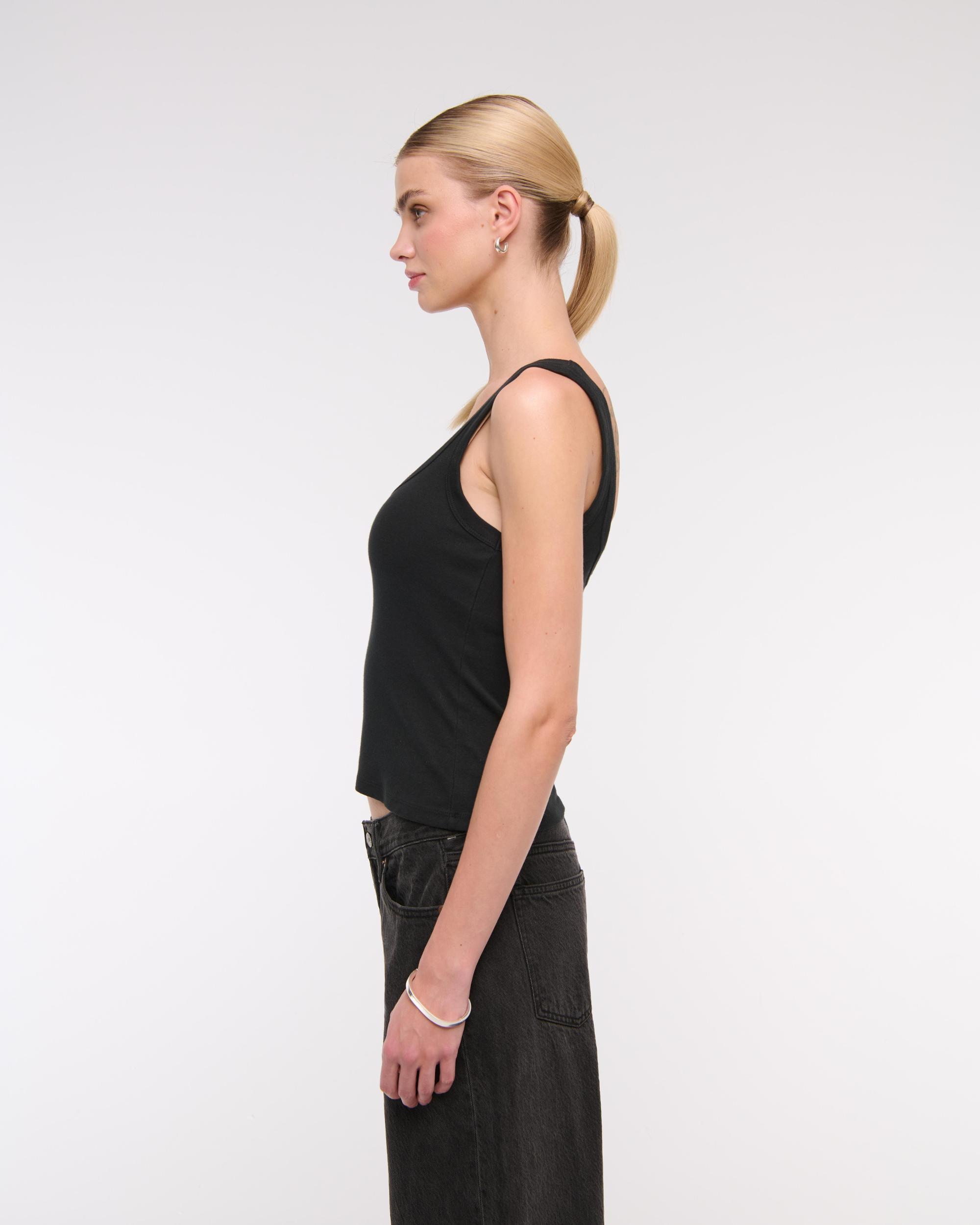 Vintage Rib Tuckable Scoopneck Tank Product Image