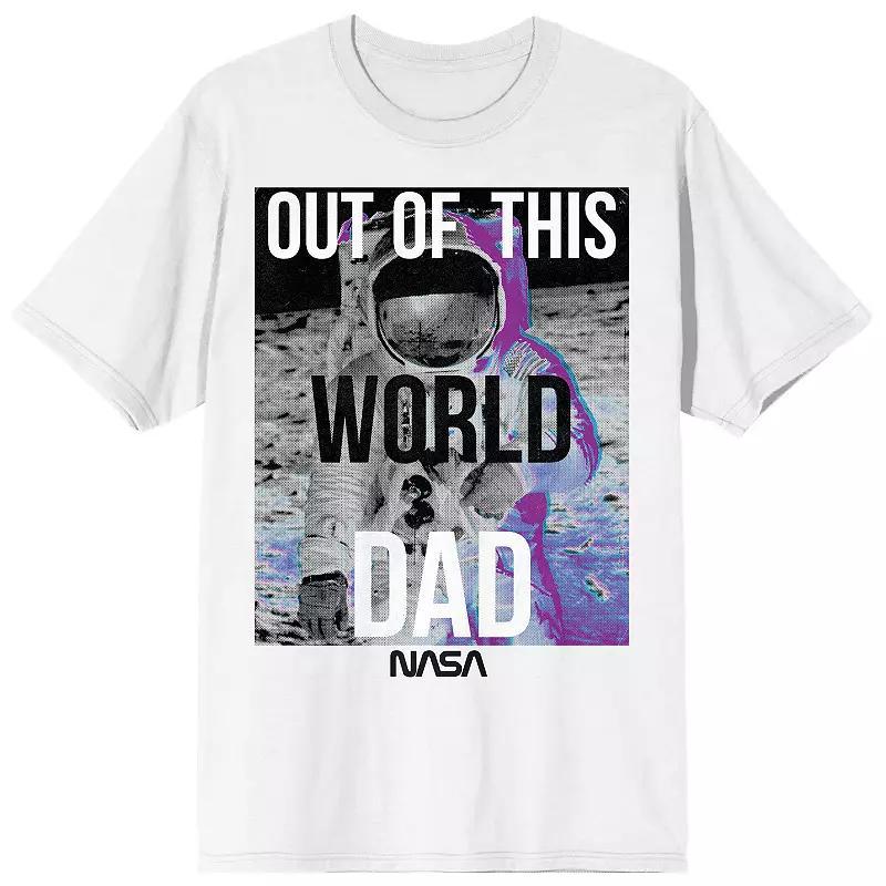Men's NASA Out of This World Dad Tee, Size: Small, White Product Image