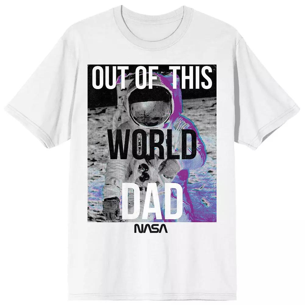 Men's NASA Out of This World Dad Tee, Size: Small, White Product Image