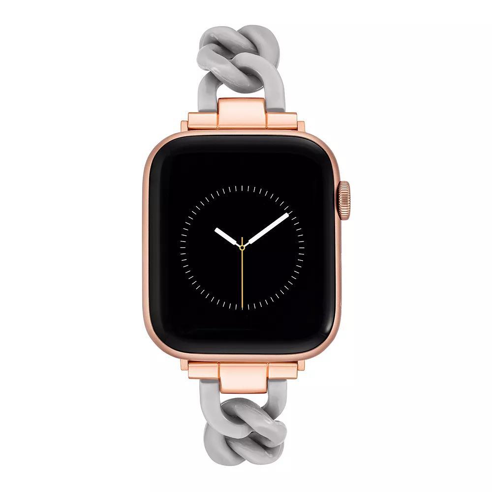 Nine West Women's Plastic Chain Link Bracelet designed for Apple Watch®, Size: Small, Pink Product Image