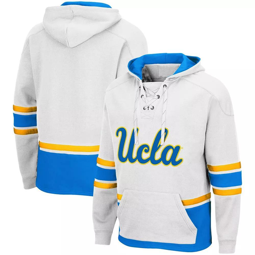 Men's Colosseum White UCLA Bruins Lace Up 3.0 Pullover Hoodie, Size: Small Product Image