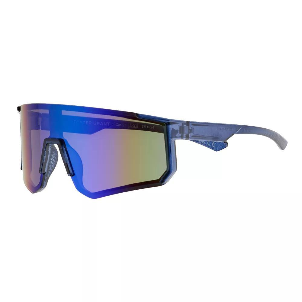 Mens Cali Patterned Plastic Shield Sunglasses Product Image