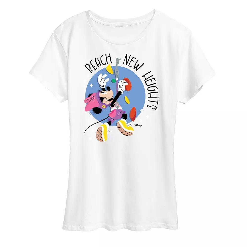 Disneys Minnie Mouse Womens Reach New Heights Graphic Tee Product Image