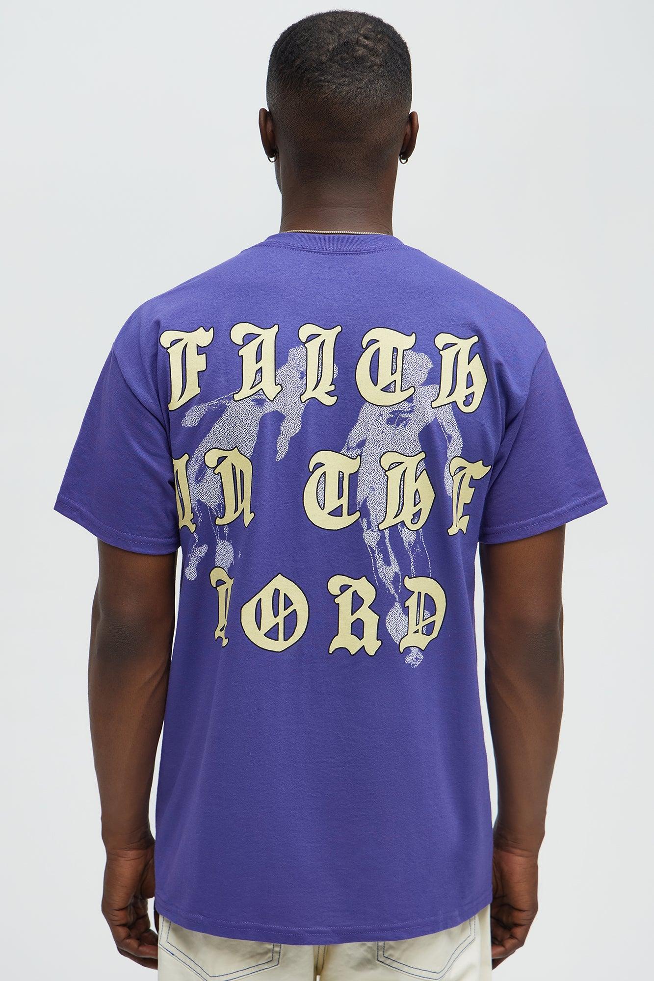Faith In The Lord Short Sleeve Tee - Purple Product Image