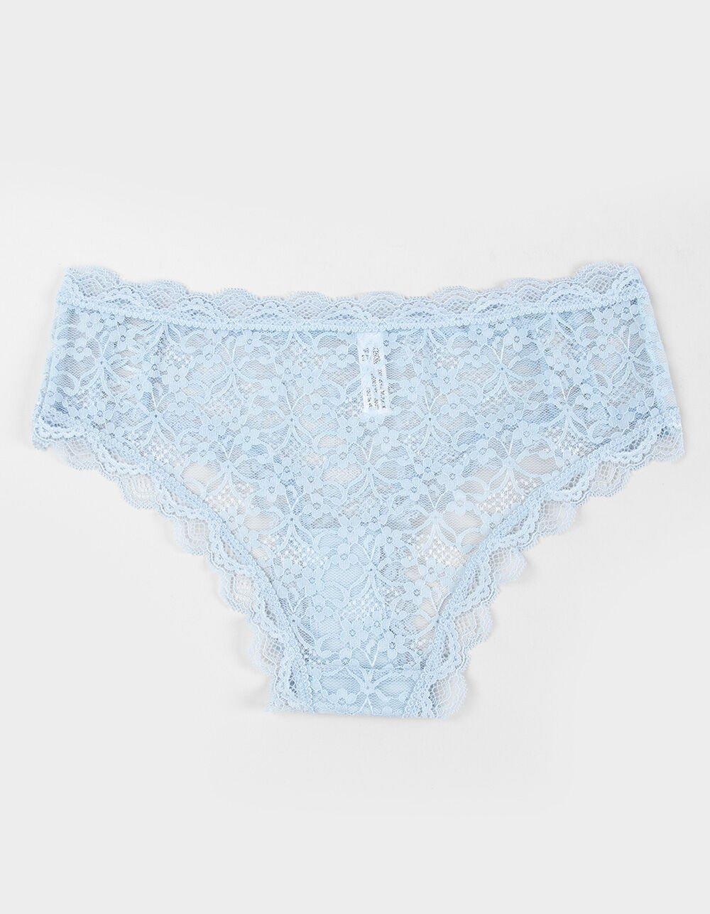 FULL TILT Allover Lace Up Hipster Panties - MAROON Product Image
