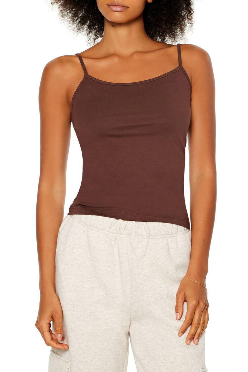 Cotton Scoop Neck Cami | Forever 21 Product Image