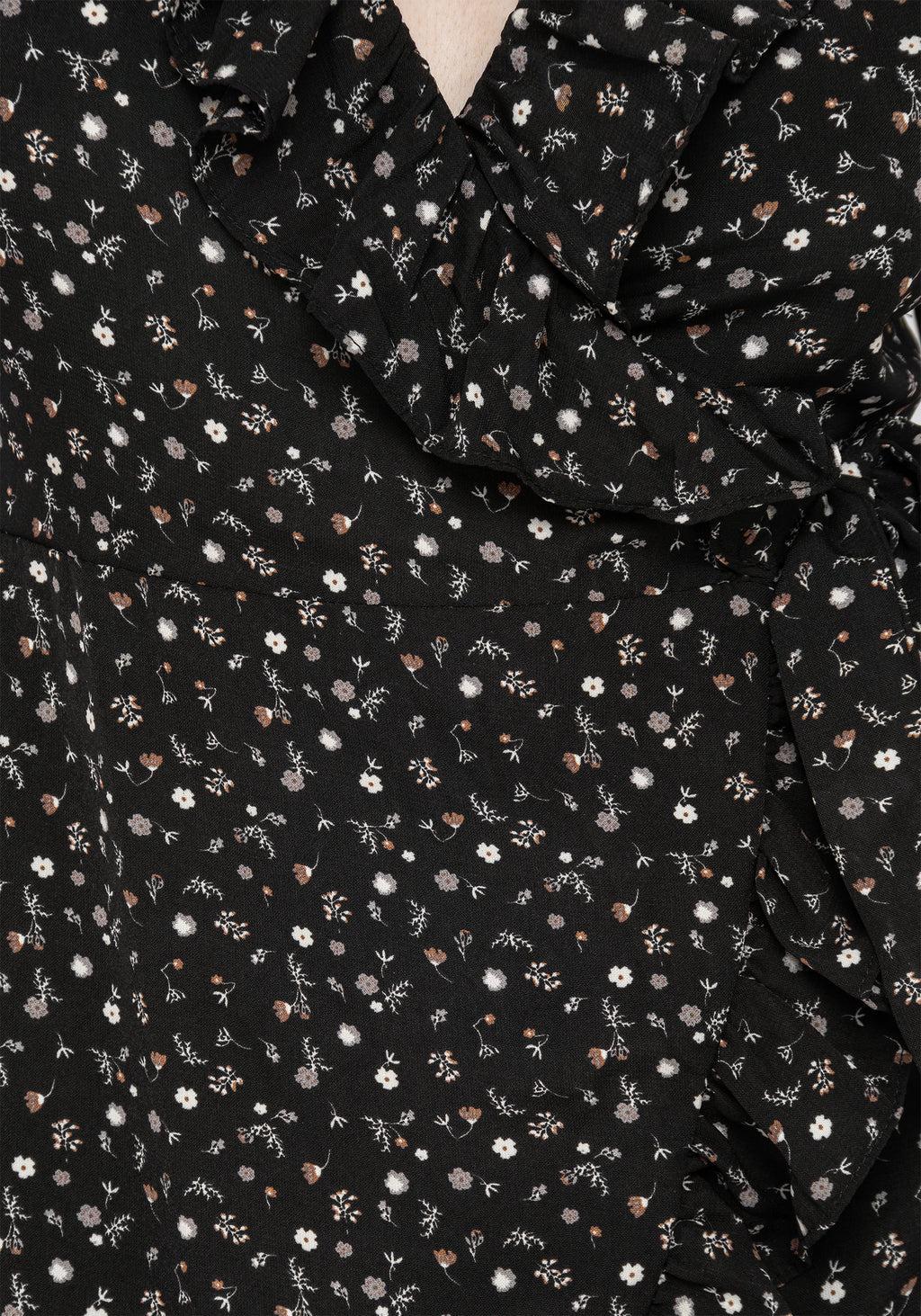 Moonseed Wrap Ruffle Dress Product Image