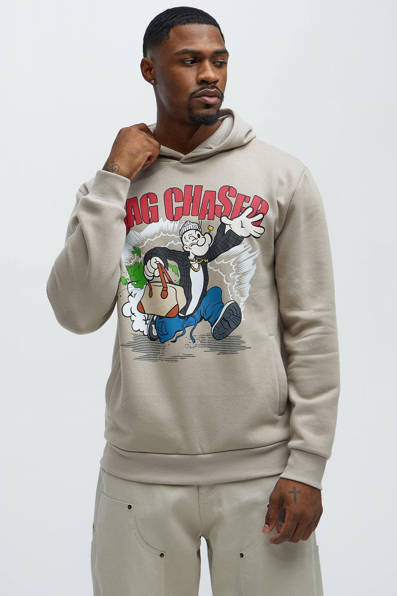 Popeye Bag Chaser Hoodie - Khaki Product Image