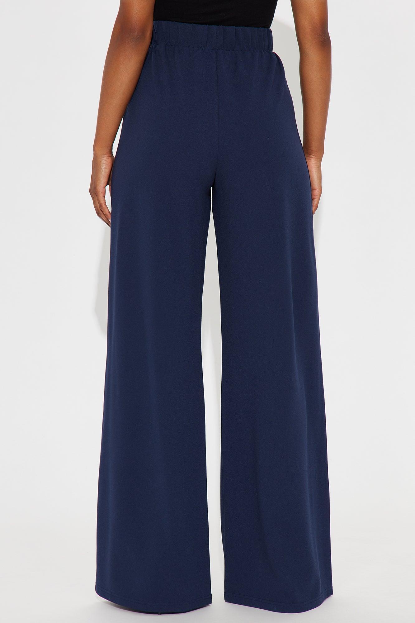 What Matters Most Wide Leg Trouser - Navy Product Image