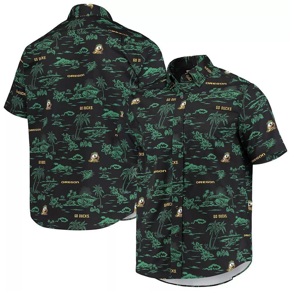 Men's Reyn Spooner Black Oregon Ducks Classic Button-Down Shirt, Size: Medium Product Image