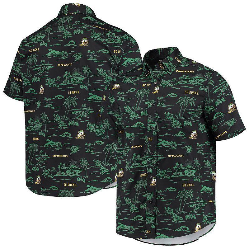 Men's Reyn Spooner Black Oregon Ducks Classic Button-Down Shirt, Size: Medium Product Image