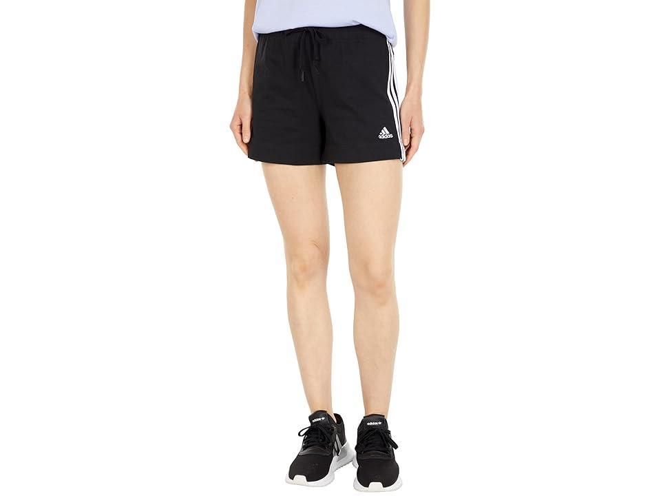 adidas Essentials Slim 3-Stripes Shorts (Pulse Magenta) Women's Shorts Product Image