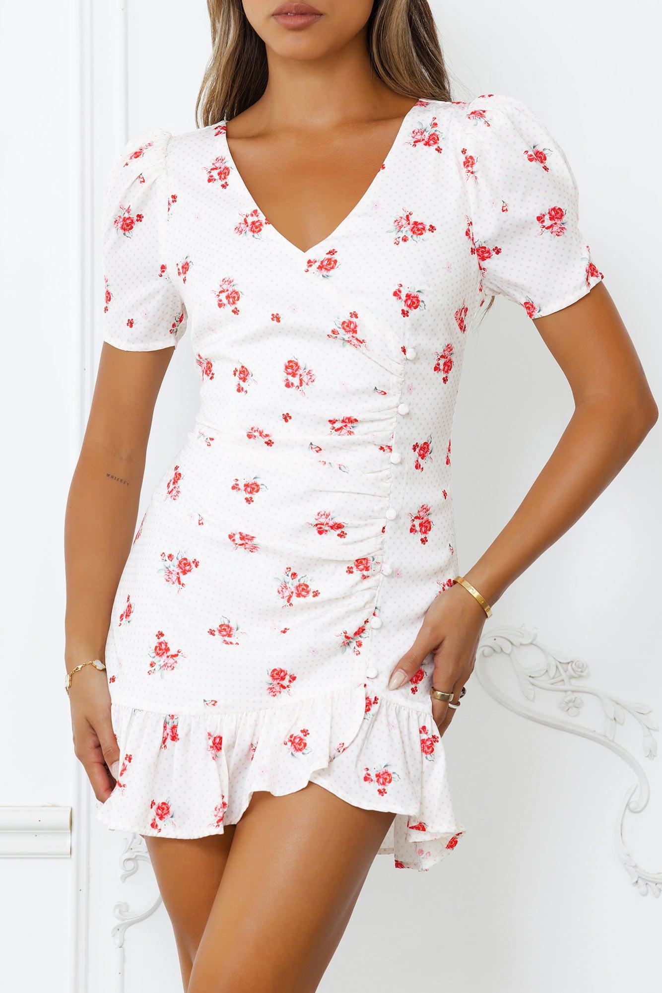 Wildflower Secrets Mini Dress White Product Image