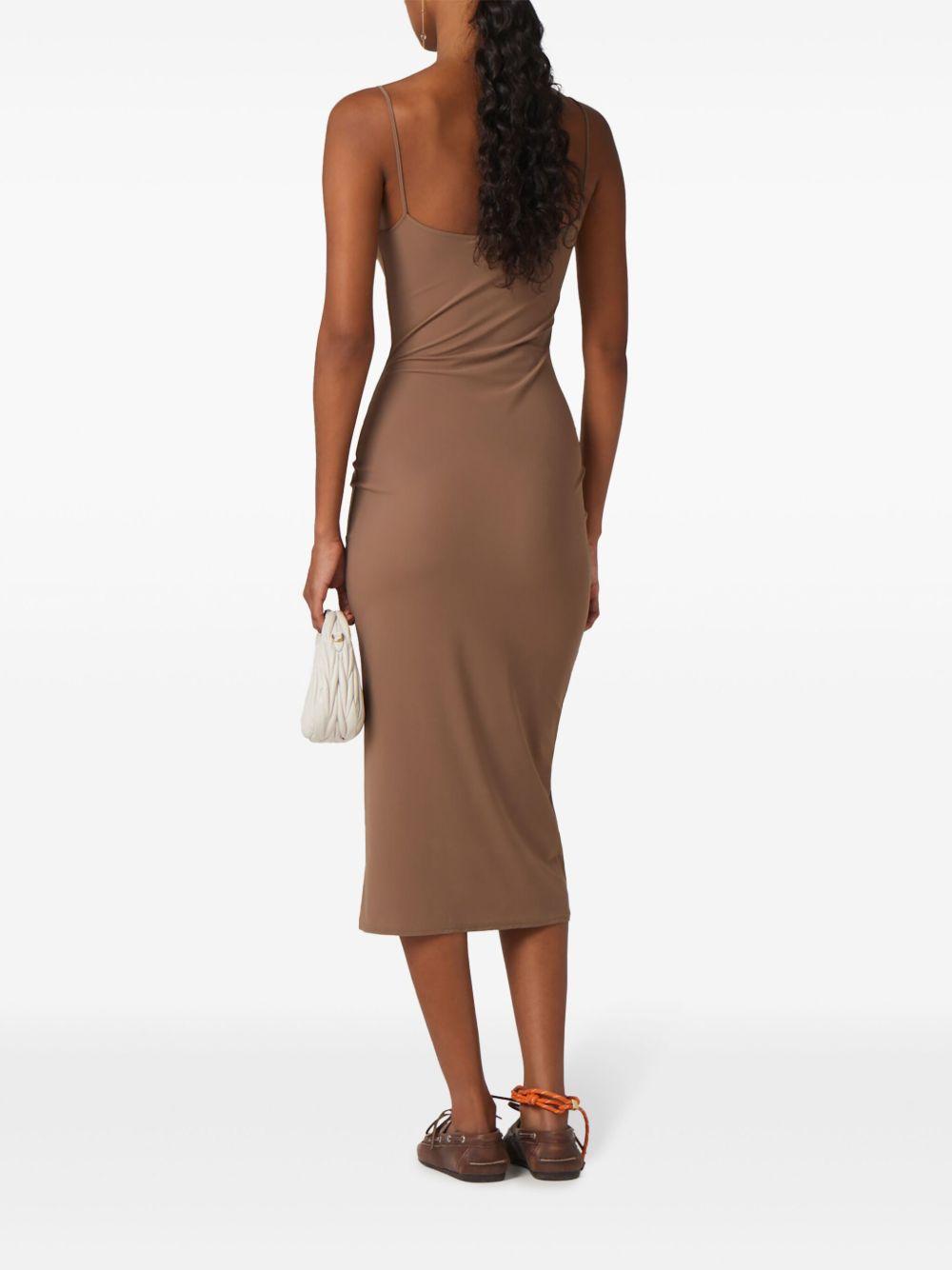 logo-print jersey midi dress Product Image