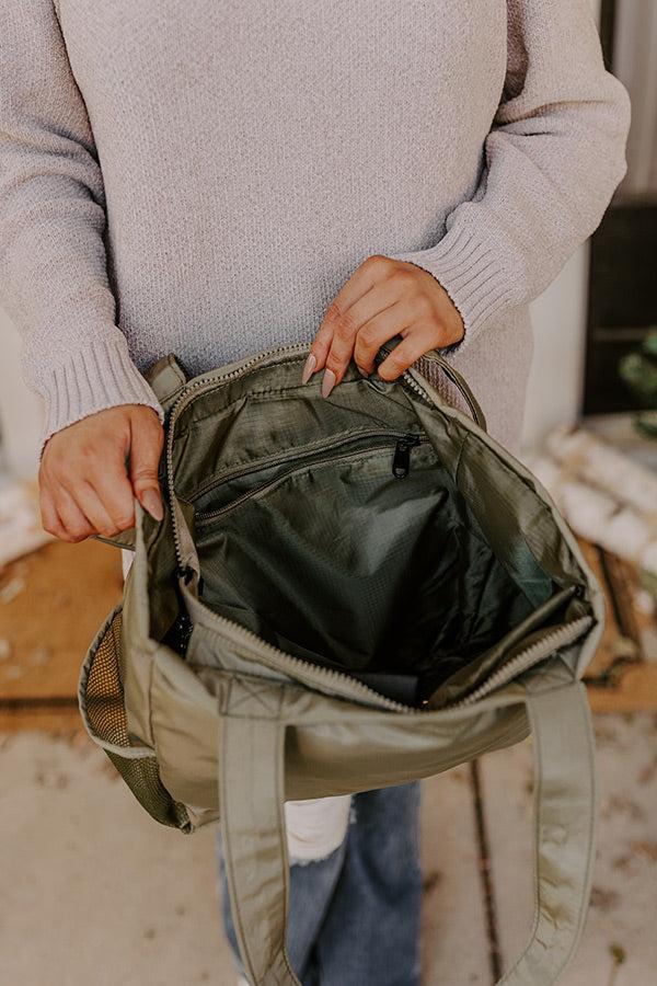 Tomorrow Is A New Day Tote In Sage Product Image