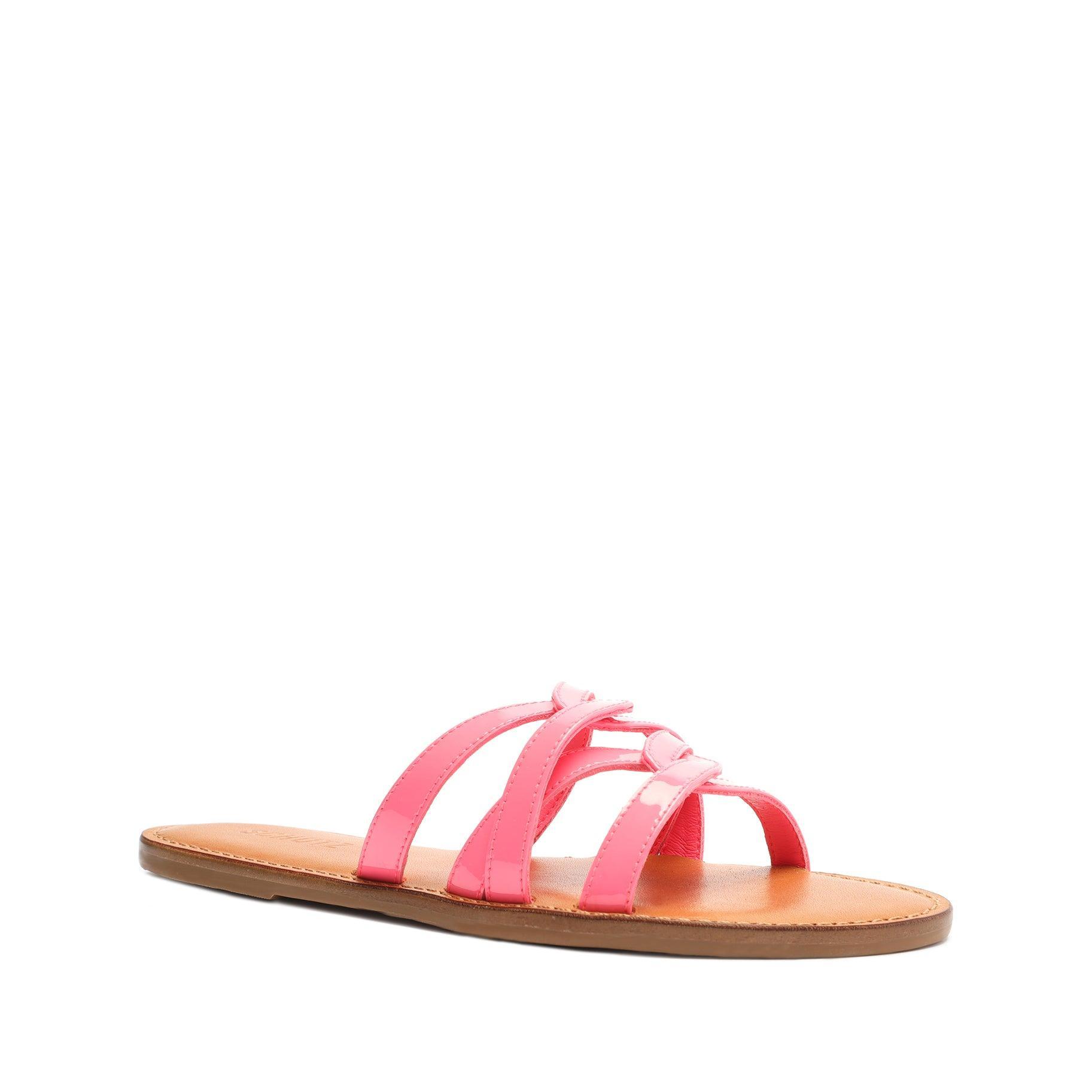 Schutz Womens Lyta Patent Strappy Slide Sandals Product Image