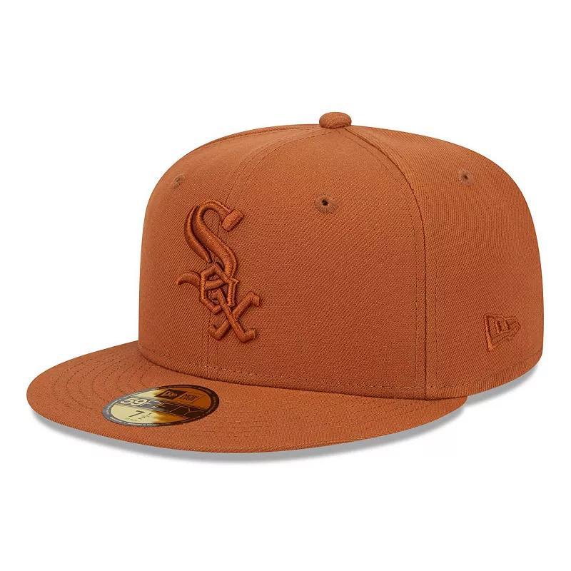 Men's New Era Brown Chicago White Sox Spring Color 59FIFTY Fitted Hat, Size: 7 7/8 Product Image