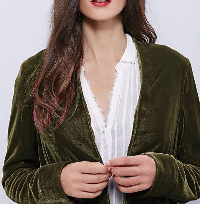 Anh Flirty Ruffle Midi Velvet Kimono Product Image