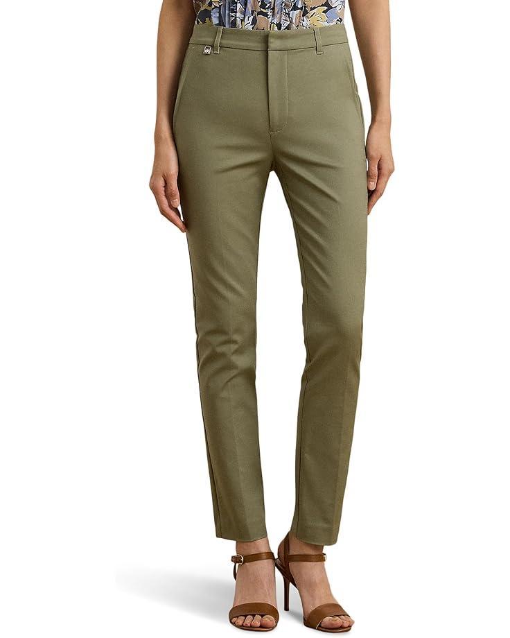 Stretch Cotton Cropped Pants Product Image