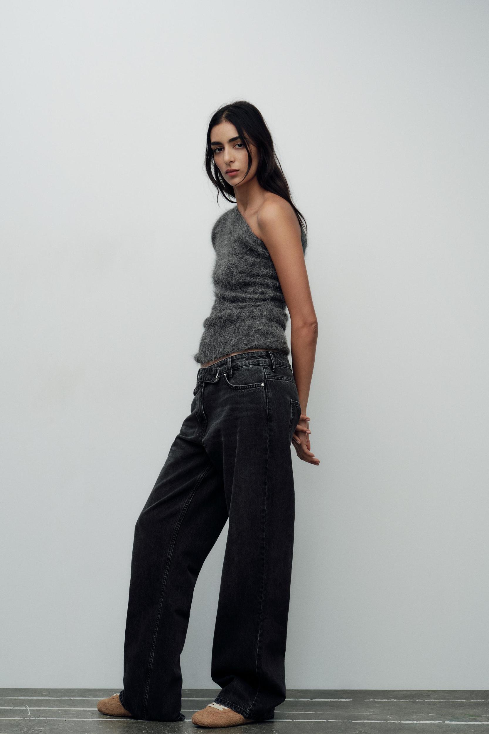 ASYMMETRIC ALPACA BLEND KNIT TOP Product Image
