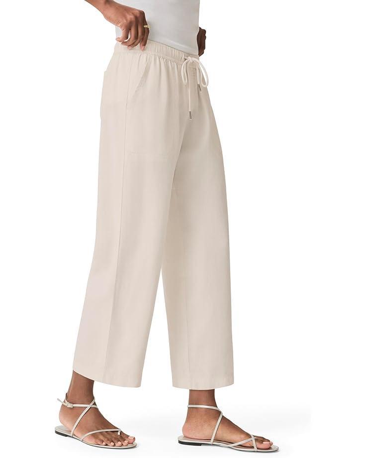 Ribbed Waist Midi Pants Product Image