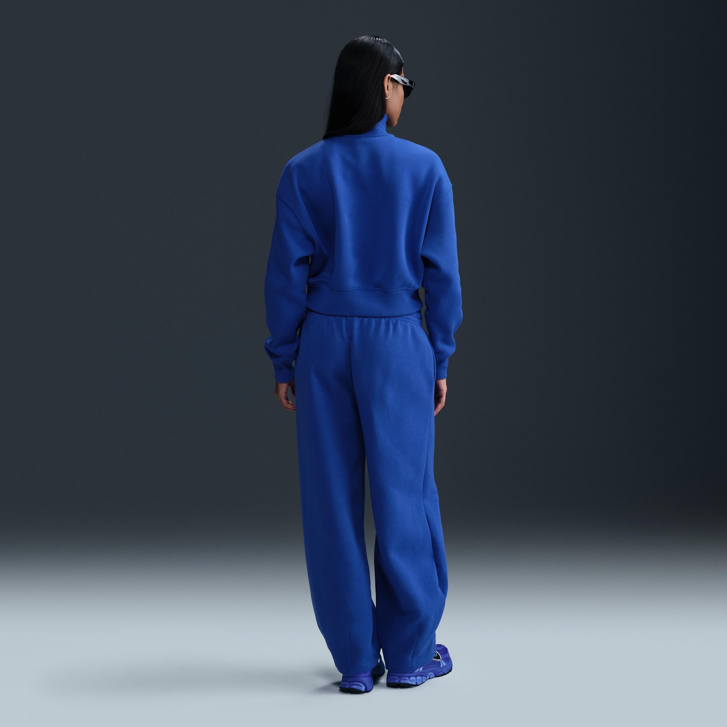 Womens Nike Sportswear Phoenix Fleece 1/2-Zip Cropped Sweatshirt Product Image