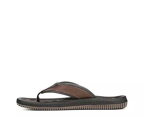 Dr. Scholl's Donnar Men's Flip Flop Sandals, Size: 11, Black Brown Product Image