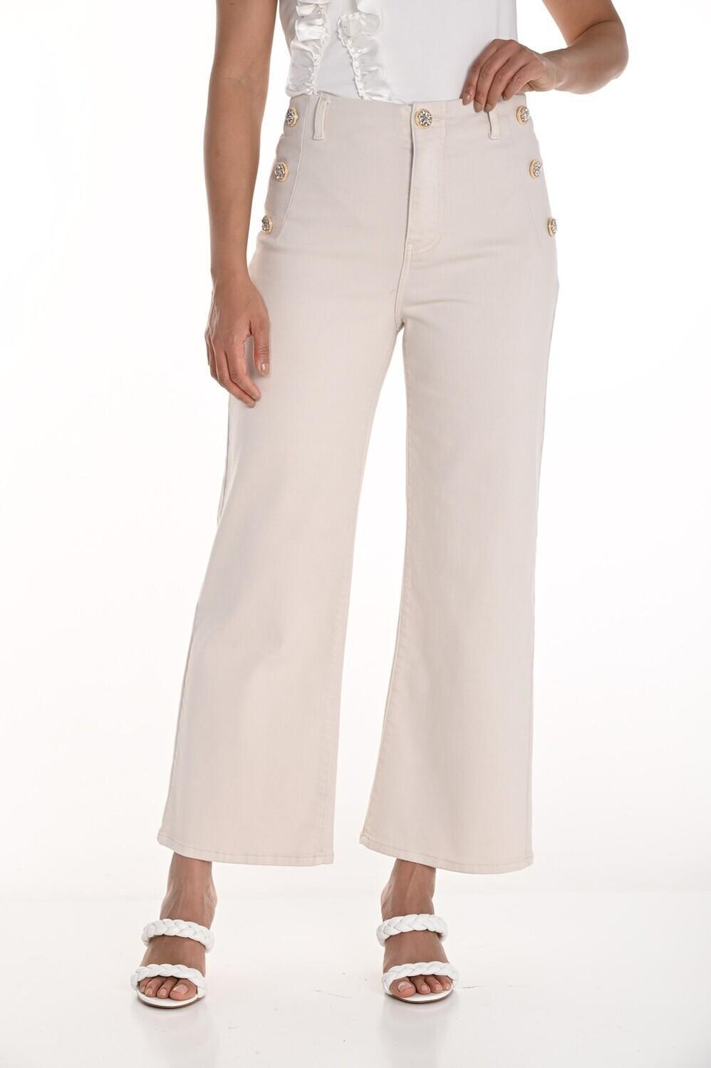 Nautical Front Off White Jean Product Image