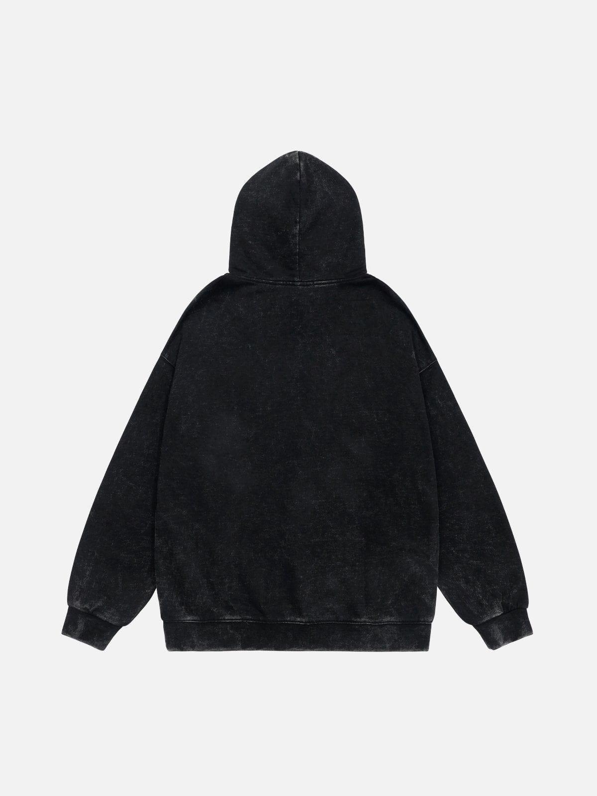 Aelfric Eden Abstract Graphic Washed Hoodie Product Image