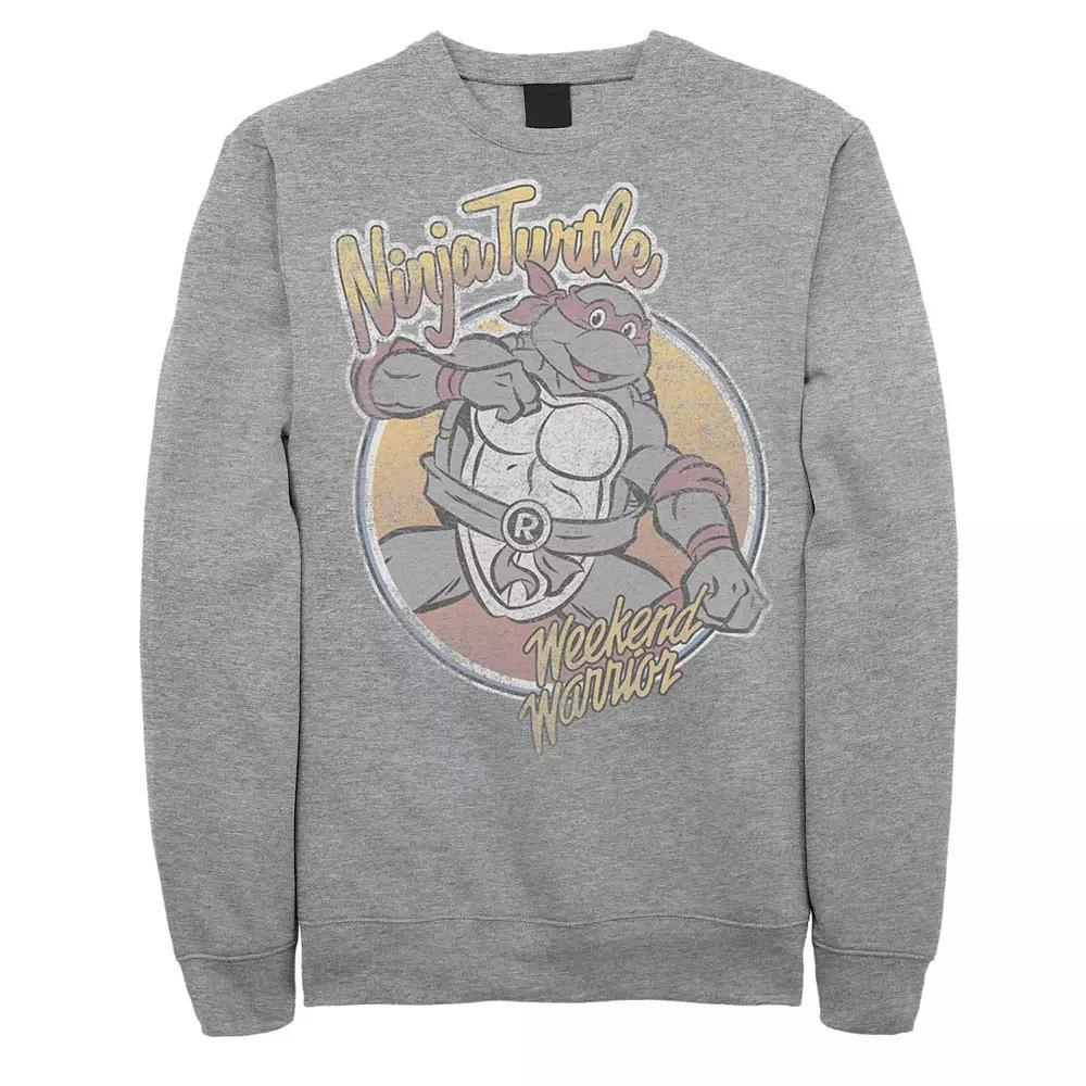 Men's Ninja Turtles Raphael Weekend Warrior Vintage Fleece, Size: 3XL, Athletic Grey Product Image