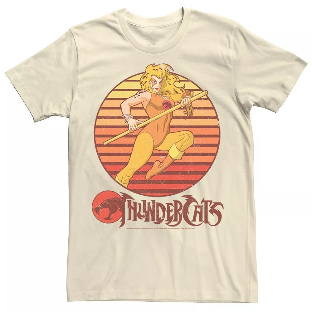 Men's Thundercats Cheetara Retro Sunset Tee, Size: 3XL, Natural Product Image