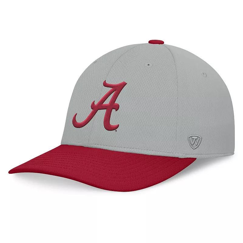 Men's Top of the World  Gray/Navy Michigan Wolverines Mick Flex Hat, Size: Medium/Large, Grey Product Image