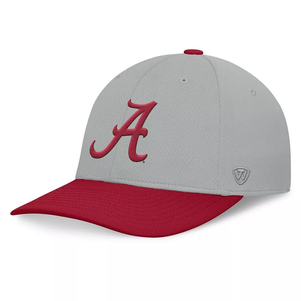 Men's Top of the World  Gray/Navy Michigan Wolverines Mick Flex Hat, Size: Medium/Large, Grey Product Image