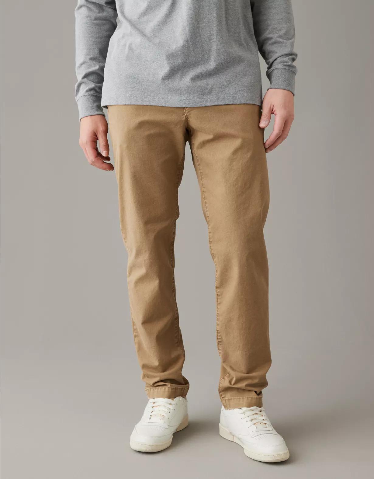 AE Flex Slim Straight Lived-In Khaki Pant Product Image