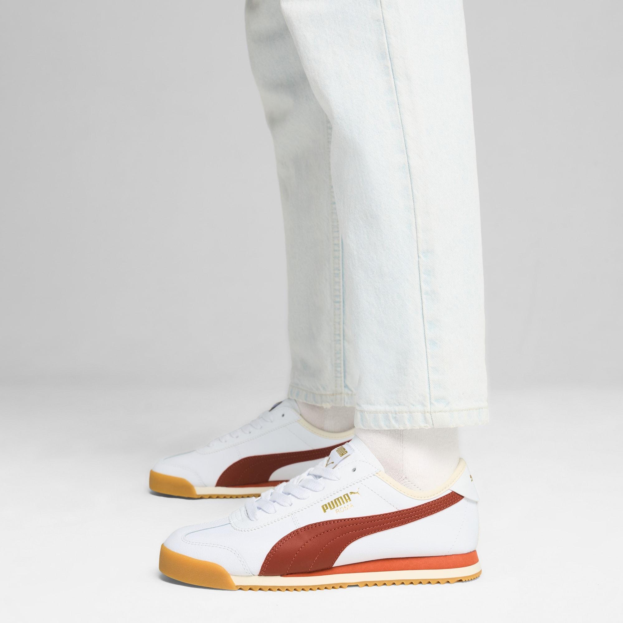 PUMA Roma 68 Revival Mens Sneakers in White/Mars Red/Gum Product Image