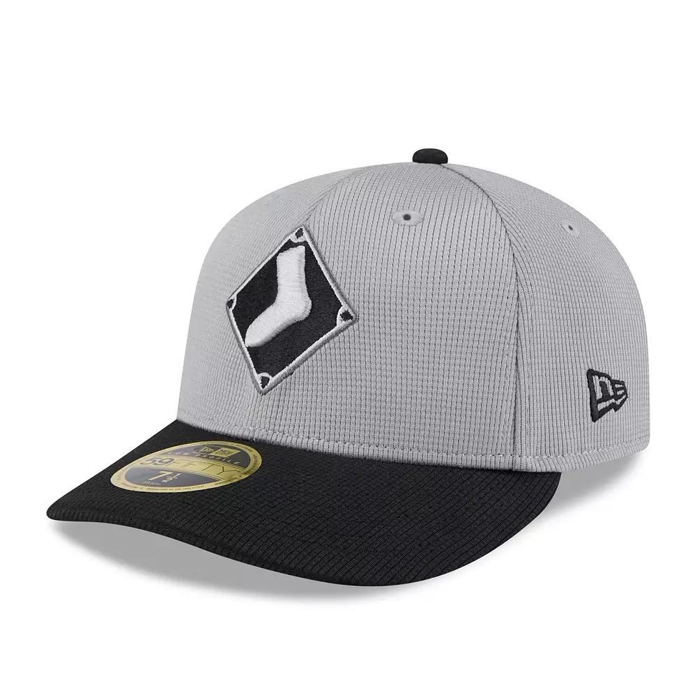 Men's New Era  Gray/Black Chicago White Sox 2025 Batting Practice Low Profile 59FIFTY Fitted Hat, Size: 7 3/8, Grey Product Image