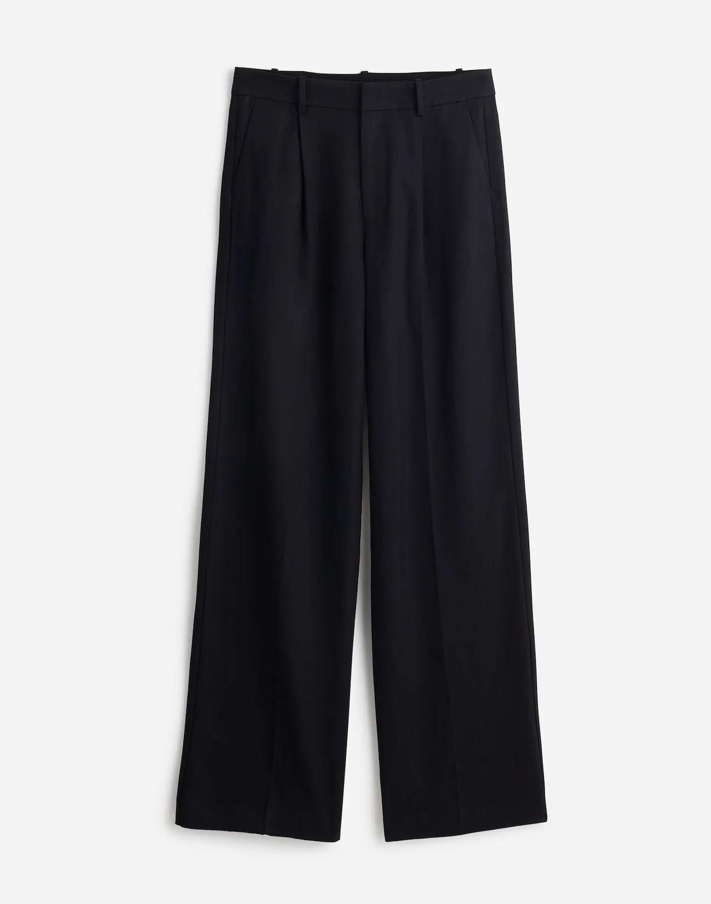 Plus Slouchy Straight Pants in Drapey Twill Product Image