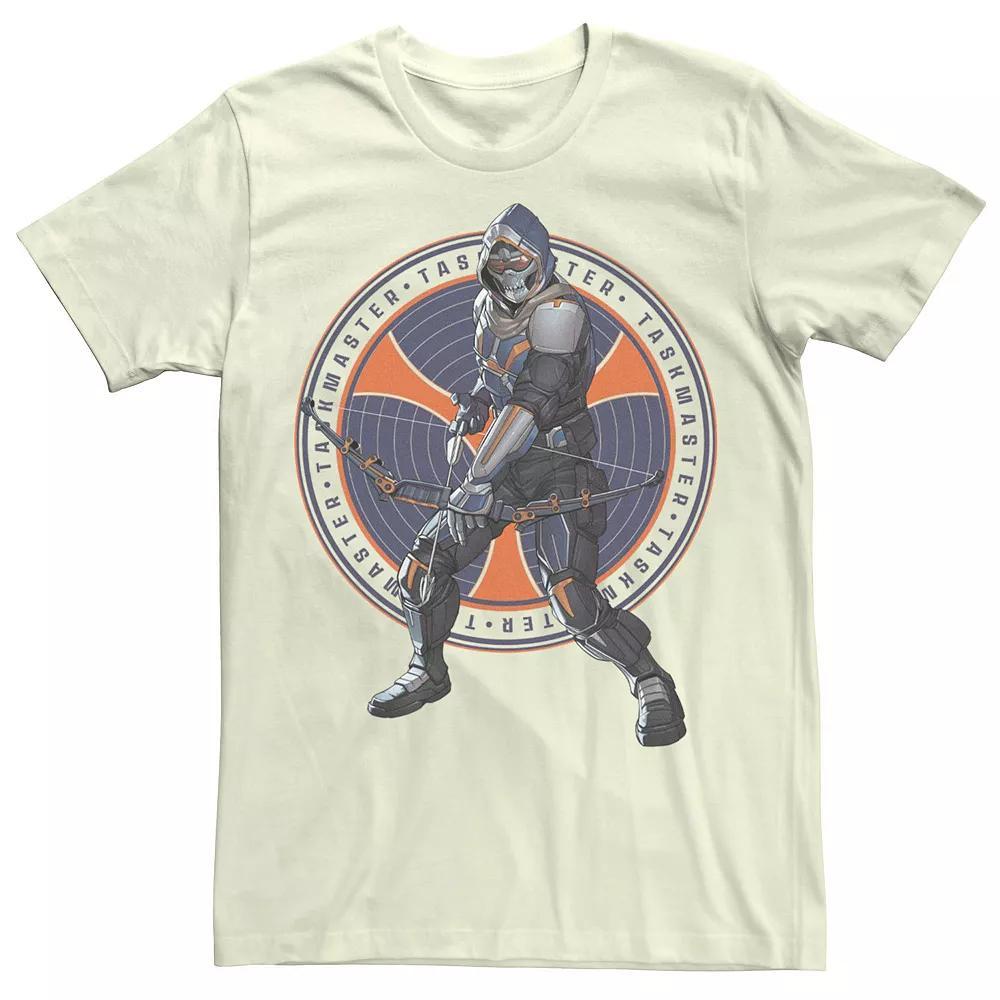 Men's Marvel Black Widow TaskMaster Coin Portrait Tee, Size: 3XL, Natural Product Image