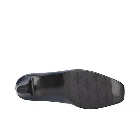 Easy Street Poet Women's Square Toe Pumps, Size: 10 Wide, Blue Product Image
