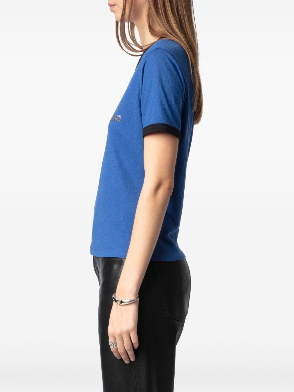crystal-embellished T-shirt  Product Image