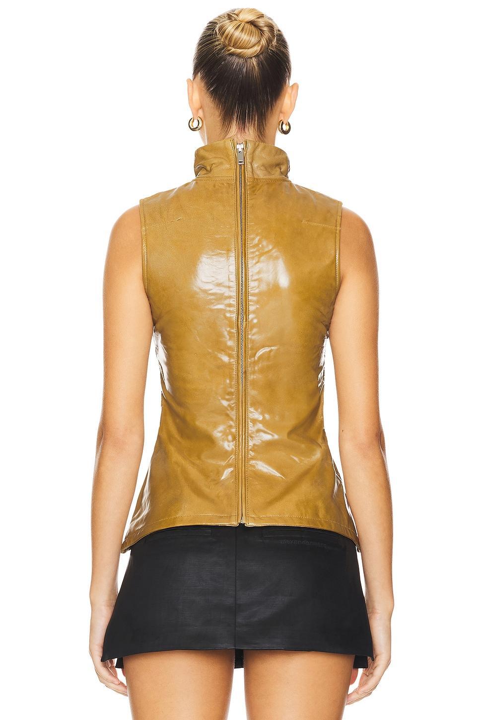 Fitted Leather Top REMAIN Product Image