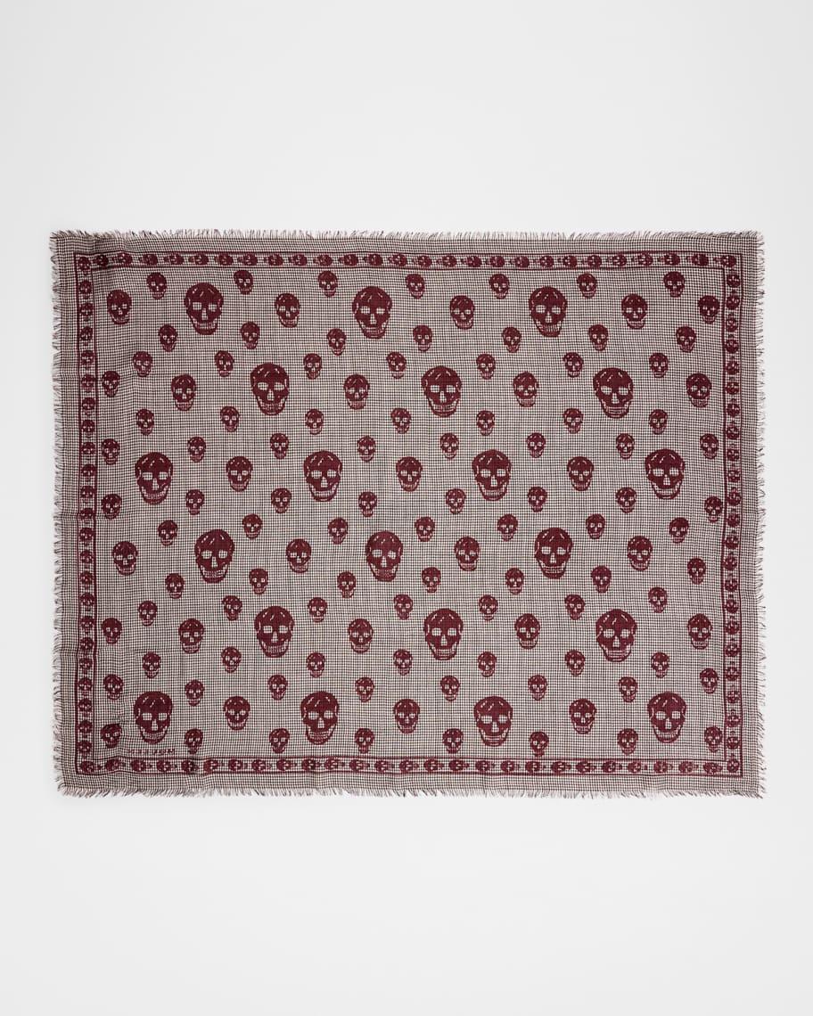 Mens Skull Houndstooth Scarf Product Image