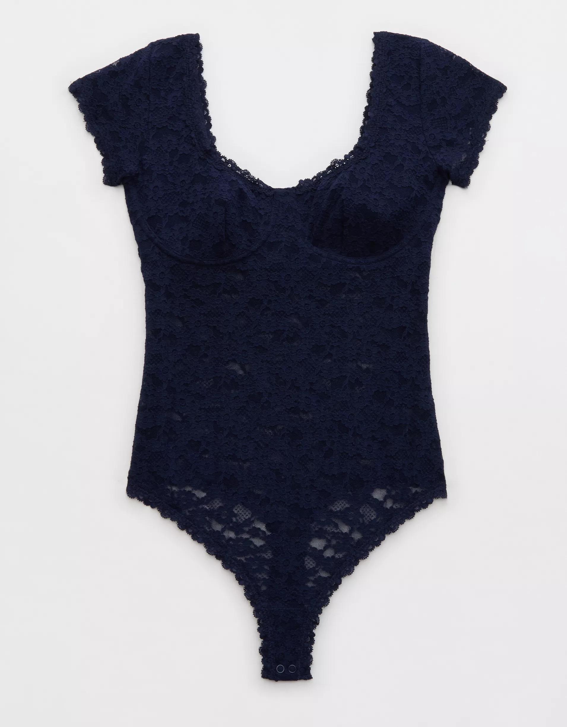 Show Off Vintage Lace Short Sleeve Bodysuit Product Image