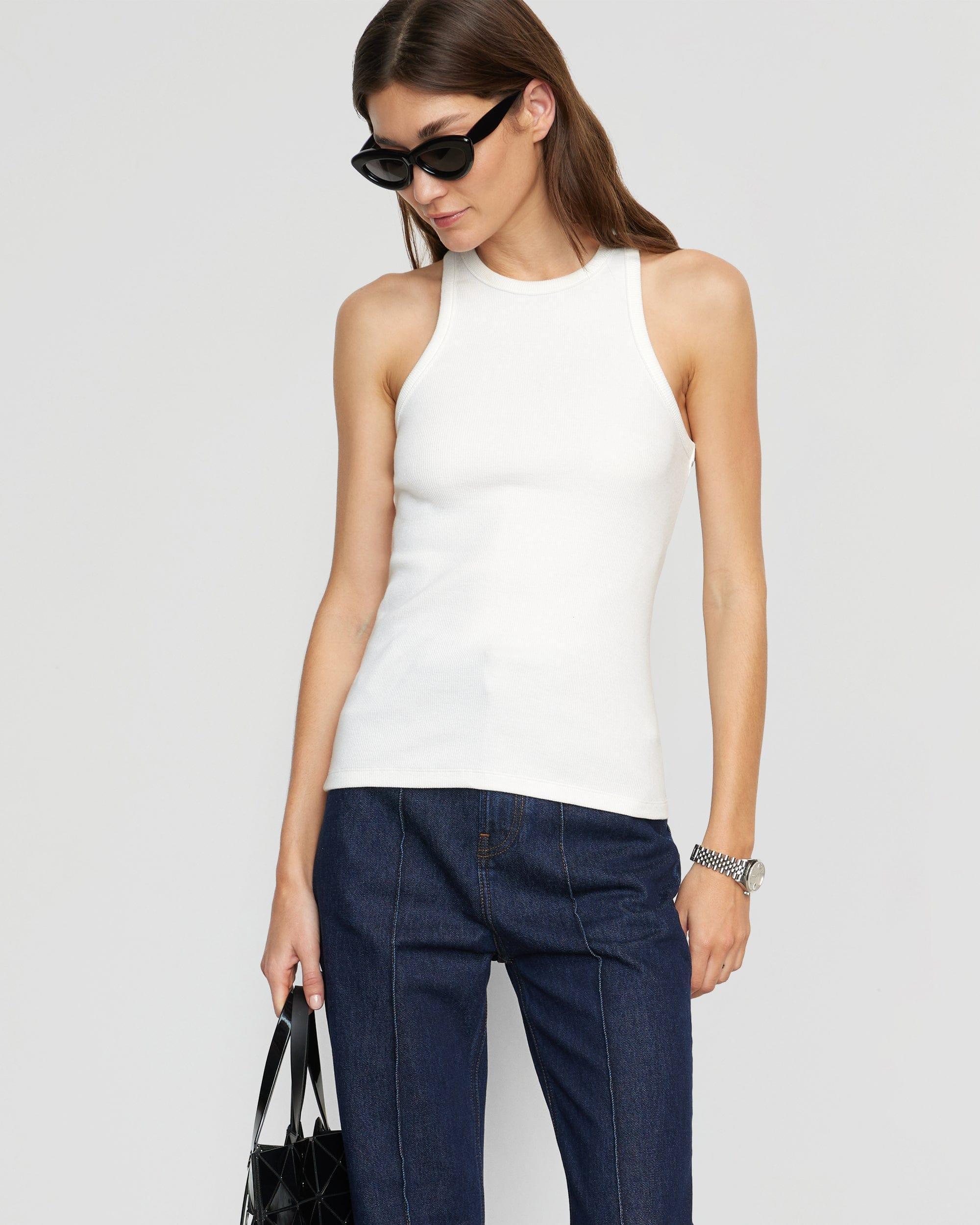 Tory Split-Back Ribbed Tank Product Image