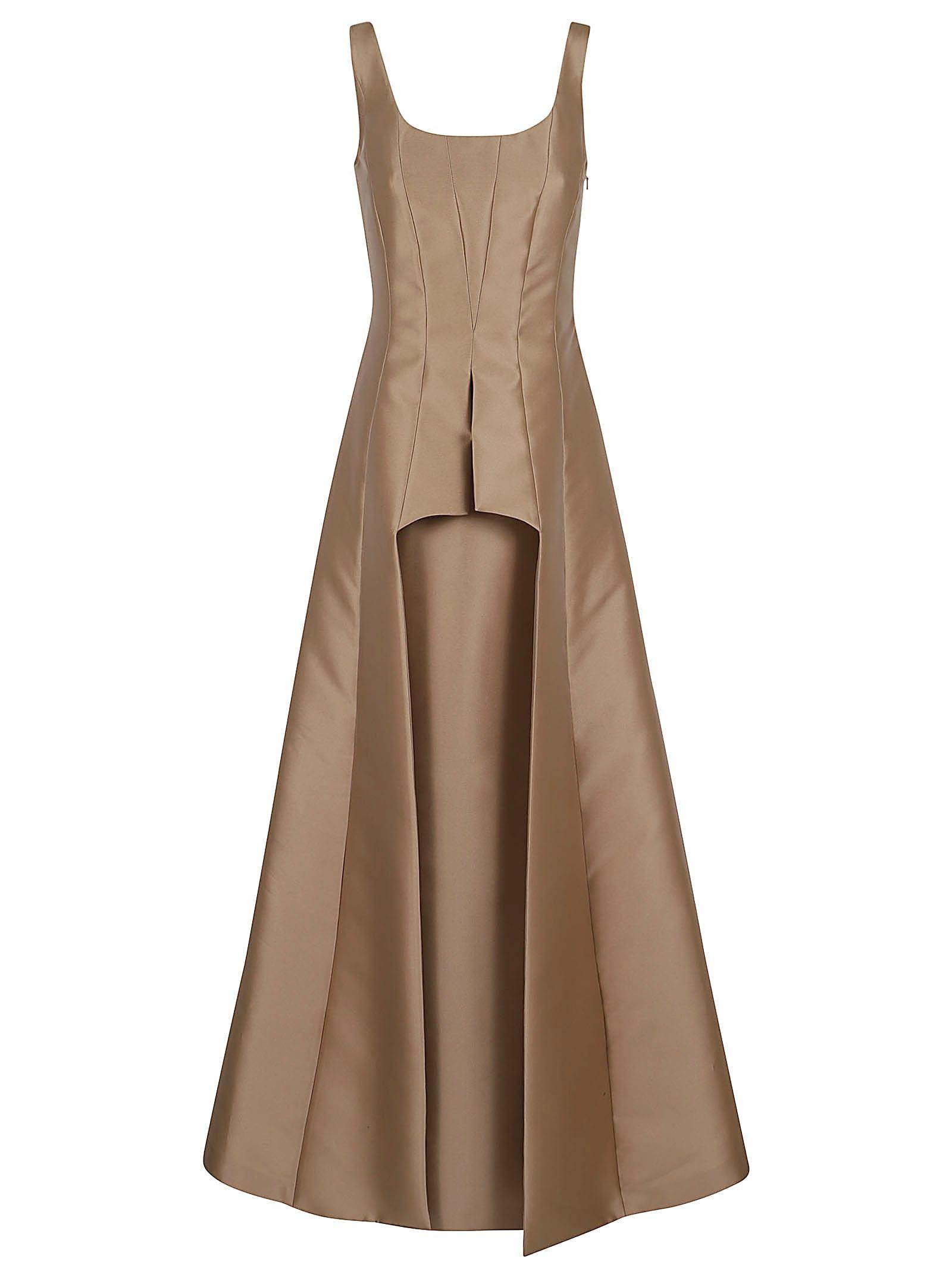 ALBERTA FERRETTI Long Dress In Beis Product Image